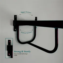 minikidz New Born Baby Wall Cradle Iron Hanger, Wall Hanger for Baby(Screws not included) image 3