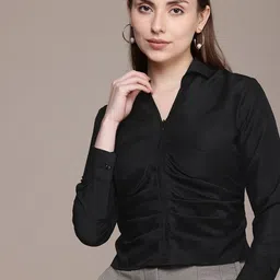 french connection Women Relaxed Fit Fit Solid Casual Shirt-picture-25