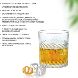 treo (Pack of 6) CGWFFRT173ASSR0001 Glass Set Whisky Glass image 4