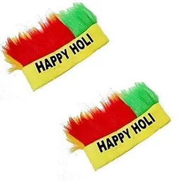 brown leaf (2 Pichkari + 3 Magic Balloon+ 2 Holi Cap+ 1 Joker Mask)for Kids Holi Party Fun Water Gun image 4