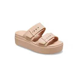 Crocs Cream Brooklyn Buckle Low Sandals image 1