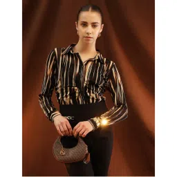 Kazo Brown Starlit Mini Sling Bag with Detachable Strap (S)-image-81