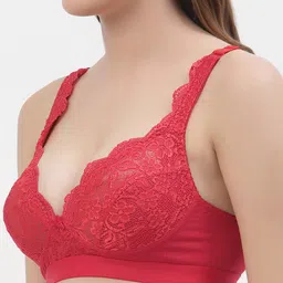 Floret Pack Of 2 Floral Non Padded  Bra image 2