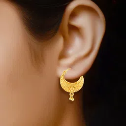 MEENAZ Set of 4 Gold-Plated Classic Earrings image 5