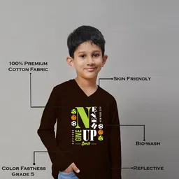 Friskers Boys Typography Printed Slim Fit T-shirt image 3
