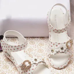 BAESD Girls Embellished Open Toe Flats image 4