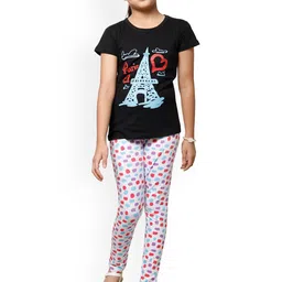 BAESD Girls Pack Of 2 Printed Ankle Length Leggings image 4