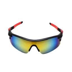 Peter Jones Eyewear Unisex Yellow Lens & Red Sports UV Protected Lens Sunglasses image 3