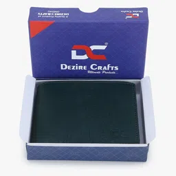 Dezire Crafts Men Green Textured Two Fold Wallet image 4