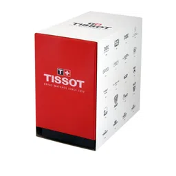 TISSOT Men Grey Titanium Dial & Silver Toned Bracelet Style Straps Analogue Watch image 2