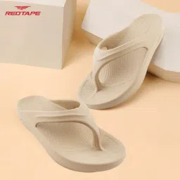 Red Tape Women'S Thomes Beige Flipflops image 1