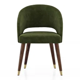 urban ladder Celia Solid Wood Dining Chair set of 1 in Dark Teak Finish image 2