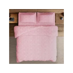 SPACES Chintz 100% Cotton Floral Print King Bedsheet with 2 Pillow Covers - Blush image 3