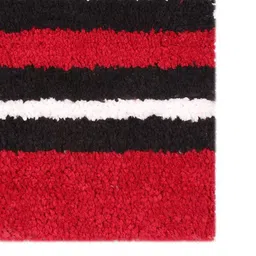 luxe home international Maroon Solids Microfiber Bath Mat - Set of 1 image 5