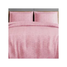 SPACES Chintz 100% Cotton Floral Print King Bedsheet with 2 Pillow Covers - Blush image 5