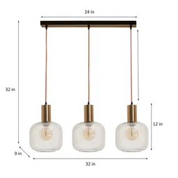 kapoor lamp shades Maurice Glass Hanging Light image 4