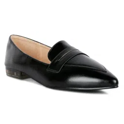 London Rag Solid Black Loafers-picture-40
