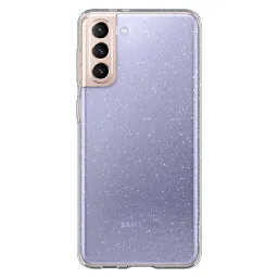spigen Liquid Crystal Glitter TPU Back Cover for SAMSUNG Galaxy S21 Plus (Wireless Charging Compatible, Crystal Quartz) image 4