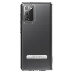 spigen Ultra Hybrid S Hard Polycarbonate & TPU Back Cover for SAMSUNG Galaxy Note 20 (Air Cushion Technology, Crystal Clear) image 4