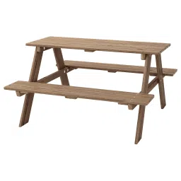 ikea resö Children's picnic table, light brown stained-picture-13