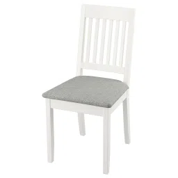 ikea näsinge Chair, white/Tibbleby beige-grey image 1