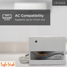 SafeStab LST 400 Voltage Stabilizer For Up to 1.5 Ton Air Conditioner (170 - 270 V, White) image 2