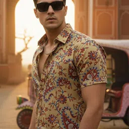 Pjyot by surhi Men Relaxed Printed Casual Shirt-picture-39