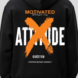 Manlino Men Printed Hooded Pullover Sweatshirt image 4