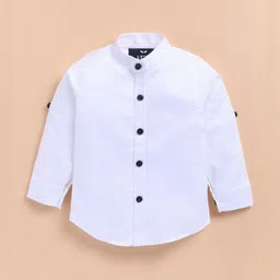 LITTLE COLLARS Boys Band Collar Long Sleeves Shirt With Trouser & Blazer image 4