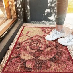 BIANCA Beige & Red Printed Anti-SkidDoormats-picture-18