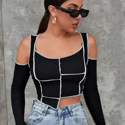 Stylecast X Slyck Cold-Shoulder Crop Top-image-33