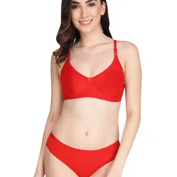 Liigne Women Pack Of 3 Everyday Non Padded Bra Pure Cotton Lingerie Set image 5