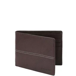 HIROSHI Men Leather Two Fold Wallet image 2