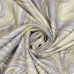 Myntra Elegant Homes Yellow & Grey 250 TC King Bedsheet with 2 Pillow Covers image 2