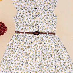 Miss & Chief Floral Print Flutter Sleeve Shirt Dress-picture-23