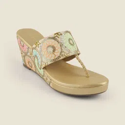 Metro Embellished Wedge Heels image 3