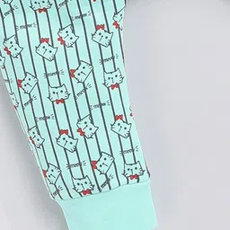 YK X Tinyo Infant Boys Mid-Rise Printed with Stripes Cotton Joggers image 5