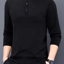 StyleCast x Revolte Men Solid Round Neck Slim Fit T-shirt-image-54