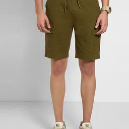 People Men Solid Regular Shorts-picture-23