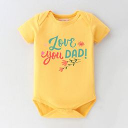 BLUSHES Infants Father's Day Theme Printed Pure Cotton Bodysuit-picture-3