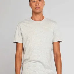 KIABI Round Neck Pure Cotton Regular Fit T-shirt-image-5