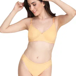 Liigne Pack Of 3 Everyday Padded Bra Pure Cotton Lingerie Set-VCPBPC5017-30B image 5