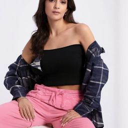 R.Code by The Roadster Life Co. Women Off-Shoulder Cotton Crop Top-picture-47