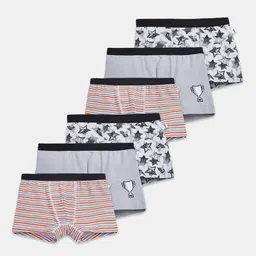 You Got Plan B Boys Pack Of 6 PrintedTrunks BXB-OrangeGrey: 4-6-picture-25