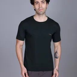 Dzant Men Air Max Solid Round Neck Cotton T-shirt-image-98