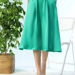 Oxolloxo Elasticated Knee Length Flared Skirt-picture-41