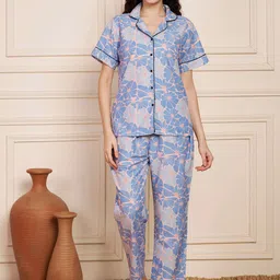 Fbella Women Printed Night suit-image-59