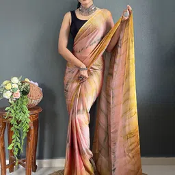 V3 FASHION STUDIO Tie and Dye Pure Chiffon Ready to Wear Jamdani Saree-picture-30