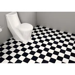 INDIAN ROYALS Black & White PrintedContact Paper for Floor Waterproof Wallpaper-image-77