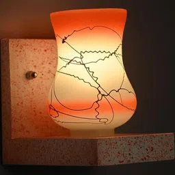 SOMIL Orange Glass Cylinder Printed Wall Lamps-picture-15